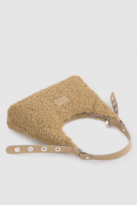 Zoozie Bags 205 Bolso de Visón de Lujo, Bolso Elegante de Peluche Sintético, Bolso de Moda Sofisticado, Dimensiones 30x26cm